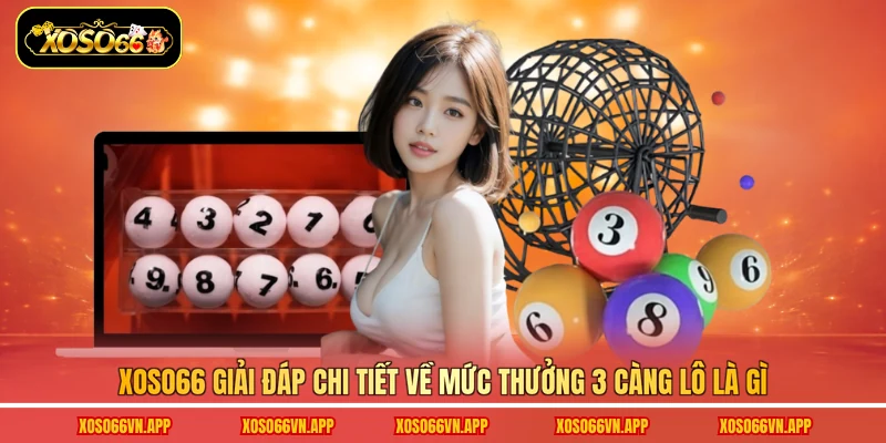 Xoso66 giải đáp chi tiết về mức thưởng 3 càng lô là gì