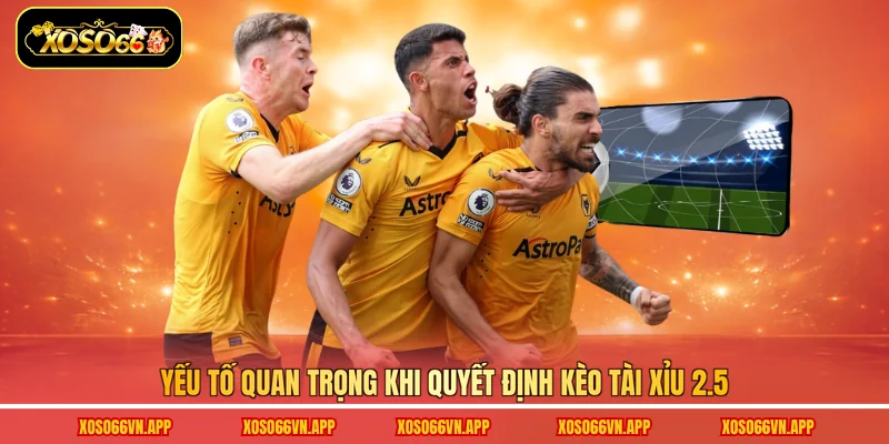 Yếu tố quan trọng khi quyết định kèo tài xỉu 2.5